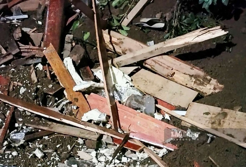 Tại khu vực này, tháng 9/2024 (cơn bão số 3) đã xảy ra một vụ sạt lở khiến 1 người tử vong. Ảnh: Báo Lao Động.