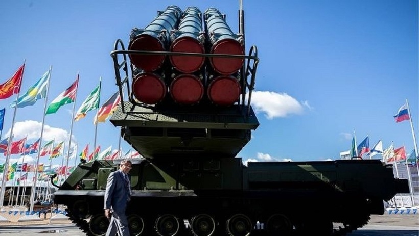 Hệ thống tên lửa phòng không Buk-M3 Viking của Nga. Ảnh: TASS