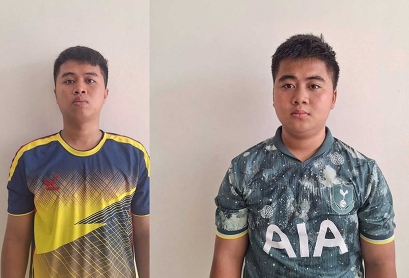 2 anh em ruột Cao Thái Sơn và Cao Thái Khang bị bắt vì cướp tài sản. Ảnh: Công an Hà Tĩnh.