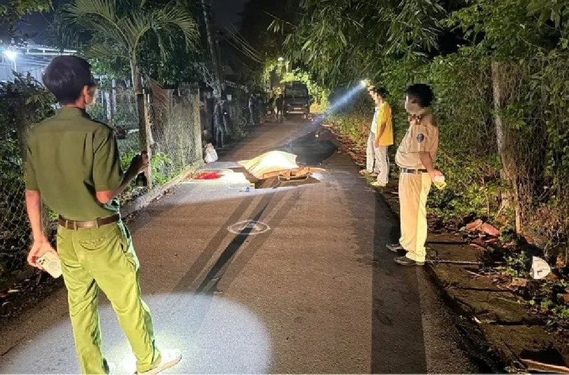 Hiện trường vụ tai nạn. Ảnh: Báo Sài Gòn giải phóng.