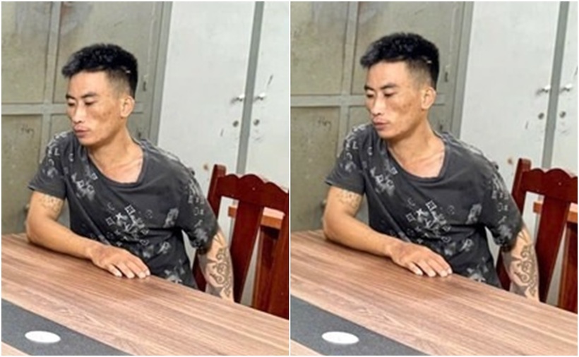 Đối tượng Mai Đức Giang bị bắt giữ. (Ảnh: Cơ quan công an)