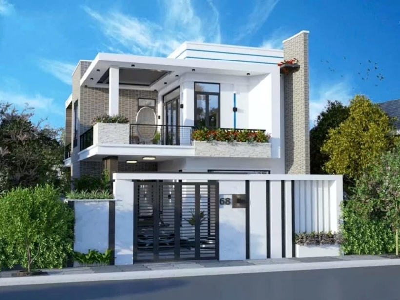 Mẫu nhà 2 tầng với chi phí xây dựng khoảng 1 tỷ - 10