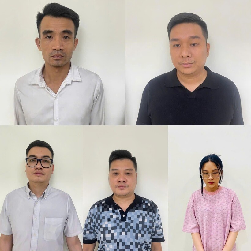 Các đối tượng trong đường dây (Ảnh: Nam An).