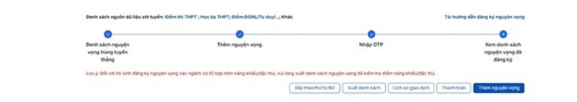 Hướng dẫn chi tiết cách nộp lệ phí xét tuyển đại học, cao đẳng theo tỉnh thành sáp nhập - 4