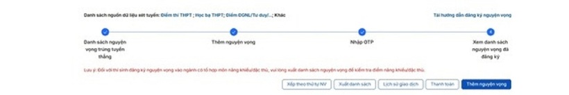 Hướng dẫn chi tiết cách nộp lệ phí xét tuyển đại học, cao đẳng theo tỉnh thành sáp nhập - 5