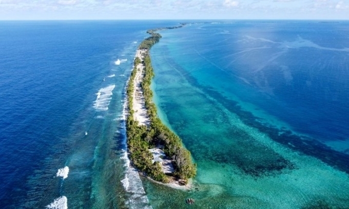 Quốc đảo Tuvalu có thể biến mất trong 25 năm tới. Ảnh:&nbsp;Guardian/Redux