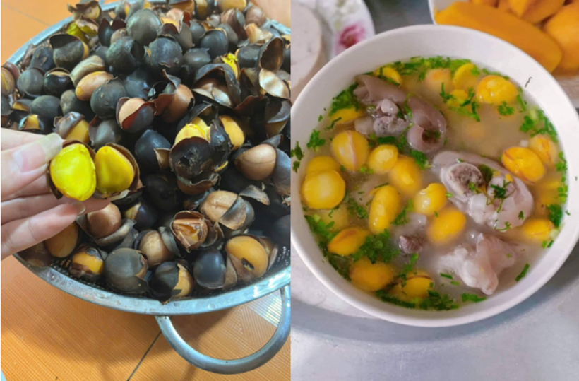 Hạt&nbsp; luộc ăn ngay hoặc nấu canh, hầm xương đều ngon. Ảnh: VietNamnet
