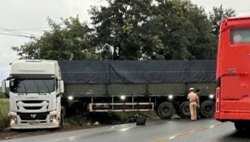 Hiện trường vụ tai nạn. Ảnh: Báo Tiền phong.