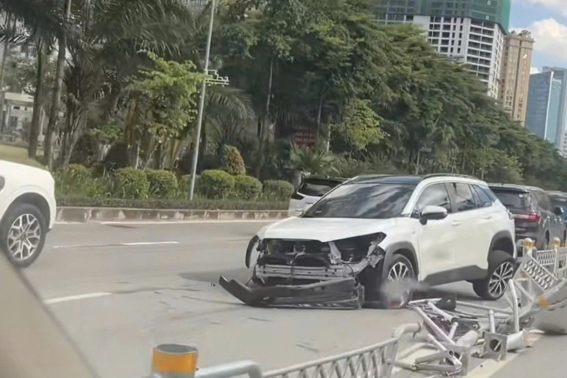 Hiện trường vụ tai nạn. Ảnh: Báo Dân trí.