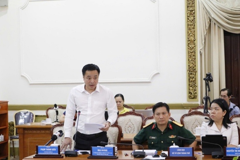 Trung tướng Mai Hoàng, Giám đốc Công an TP. HCM. Ảnh: Người Lao Động.