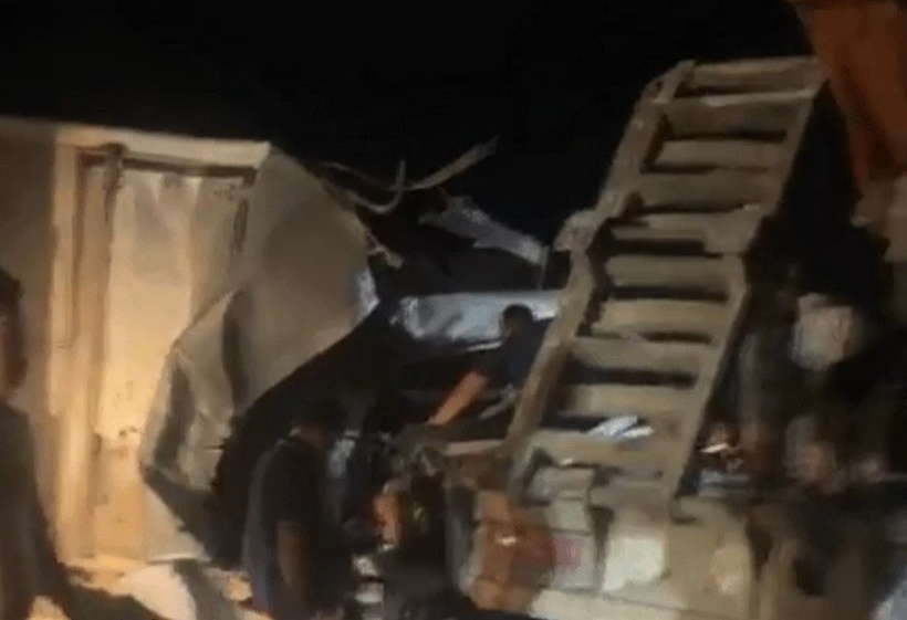 Hiện trường vụ tai nạn. Ảnh: Báo Dân trí.