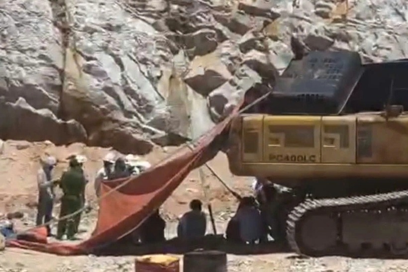 Hiện trường vụ tai nạn lao động khiến 3 công nhân thương vong. (Ảnh: Dân trí)