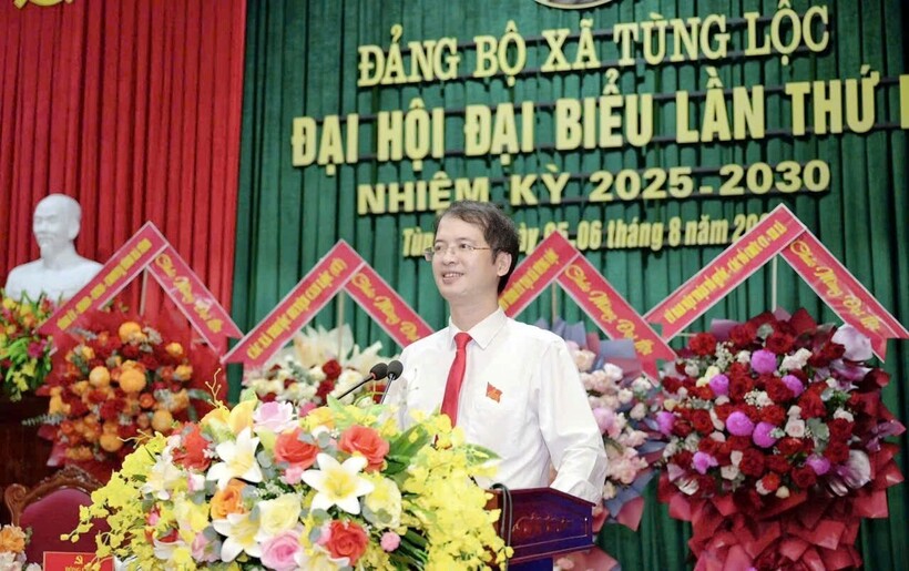 Đ/c Hoàng Bá Anh - Bí thư Đảng ủy - Chủ tịch HĐND xã Tùng Lộc