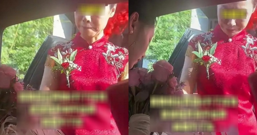 Cô dâu bất ngờ yêu cầu nhà trai đưa hơn 200 triệu đồng “phí xuống xe” ngay tại cổng nhà chồng, thiếu một xu cũng không bước xuống. Ảnh: 163.com