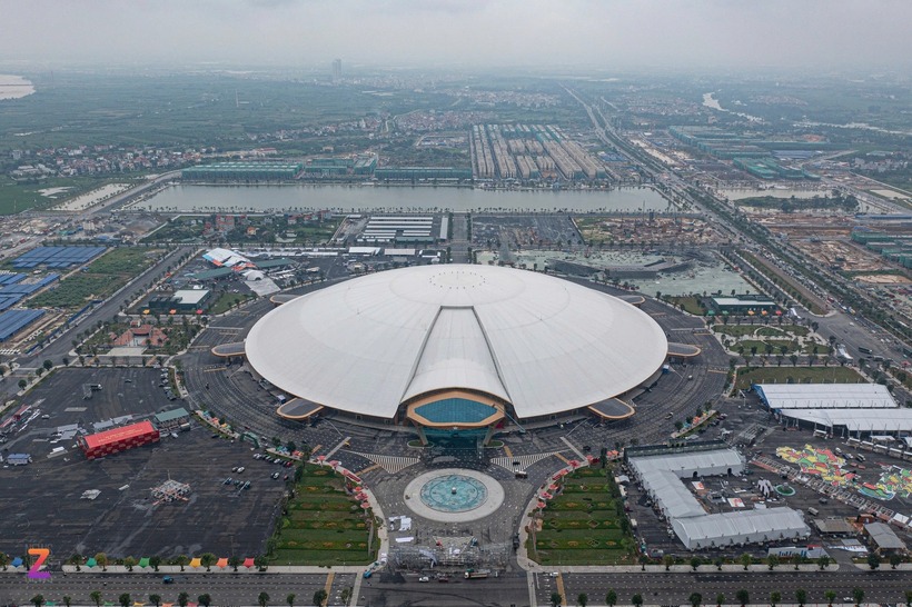 Khánh thành Trung tâm Hội chợ Triển lãm Quốc gia (Hà Nội). (Ảnh: Zing)