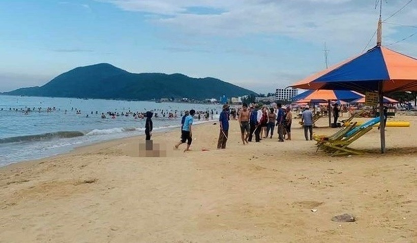 Khu vực bãi biển nơi xảy ra sự việc. Ảnh: Tiền phong