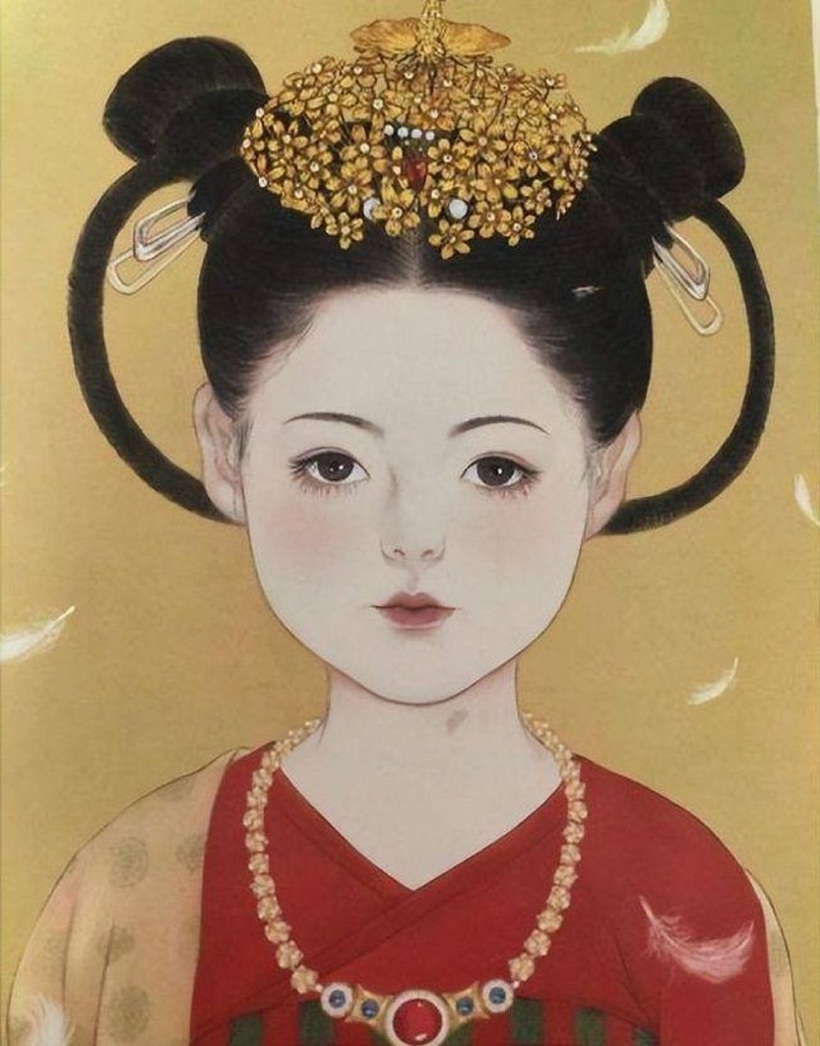 Tranh vẽ công chúa Lý Tịnh Huấn.