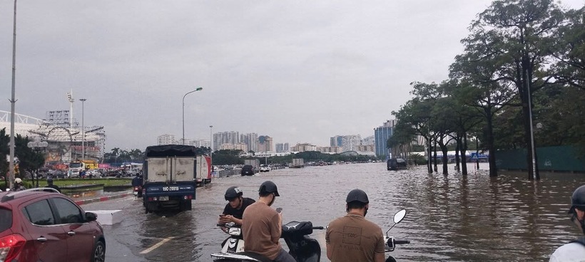 Khu vực Sân vận động Quốc gia Mỹ Đình.
