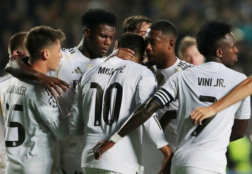 Kết quả bóng đá hôm nay ngày 1/10: Real Madrid thắng đậm Kairat Almaty.