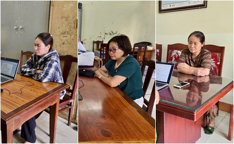 3 người phụ nữ bị bắt vì mua bán số lô, đề qua Zalo. (Ảnh: Công an tỉnh Phú Thọ)