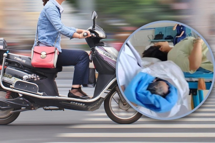 Đi khám dạ dày, cô gái bất ngờ biết mình có thai. Ảnh: SCMP.