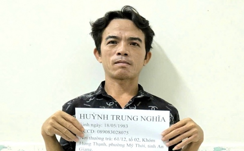 Đối tượng Huỳnh Trung Nghĩa. (Ảnh: Cơ quan công an)