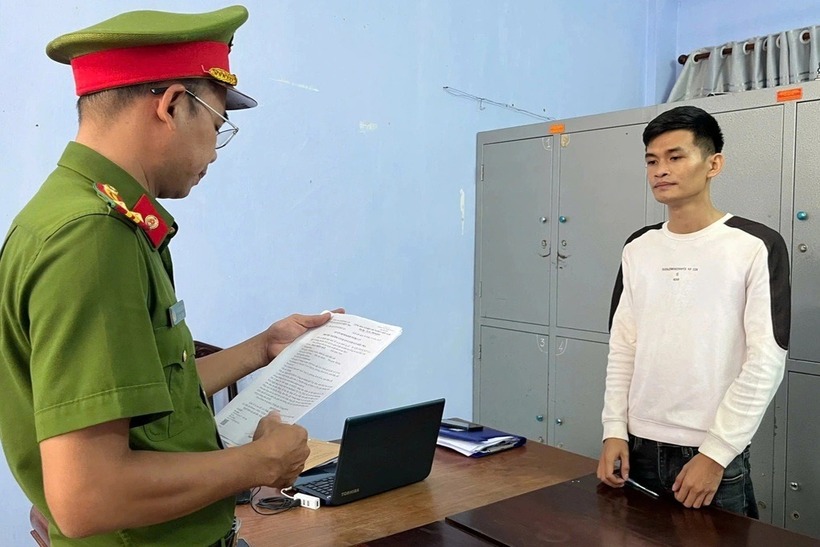 Bị can Trần Triệu Quí bị khởi tố (Ảnh: Công an tỉnh Đắk Lắk/Dân Trí)