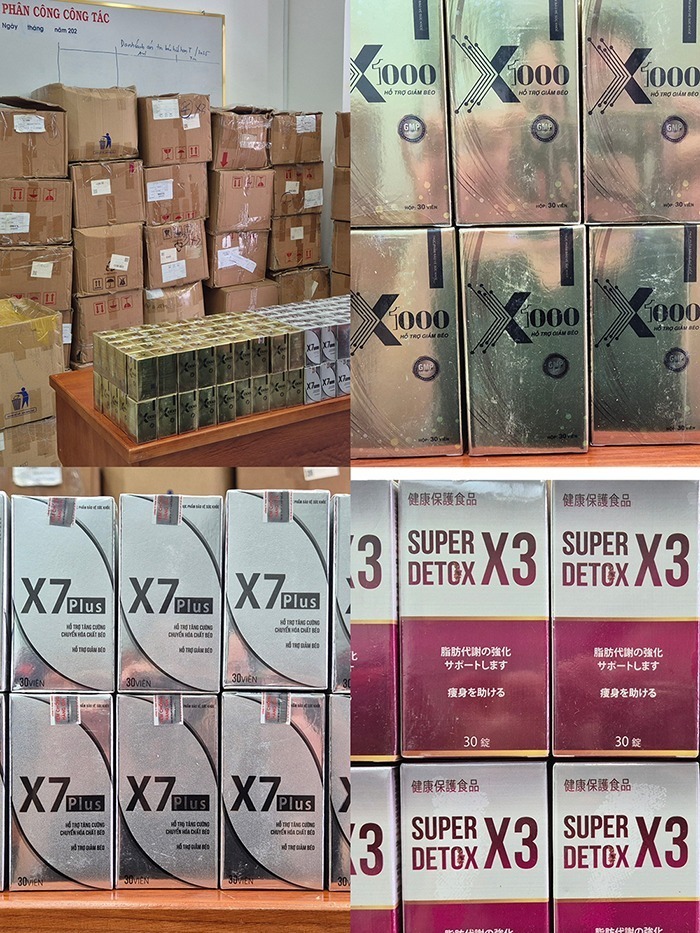 Các sản phẩm của Công ty TNHH TM-DV ZuBu và hộ kinh doanh ZuBu Shop do Ngân 98 đứng sau điều hành. (Ảnh: Công an TP.HCM)