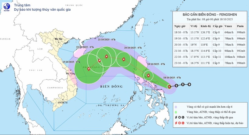 Cơn bão gần biển Đông