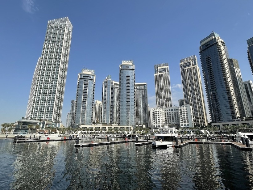 Khu đô thị Dubai Creek Harbour ở Dubai. Ảnh:&nbsp;OCCRP