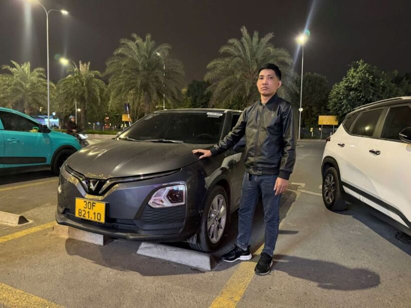 Tài xế dịch vụ Nguyễn Văn Thuận (Hà Nội) cảm nhận rất rõ hiệu quả kinh tế của VF 5.