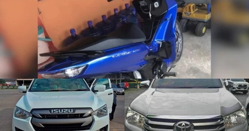 Những chiếc xe lần lượt mất đi.
