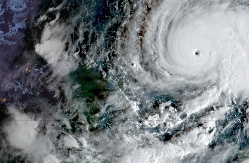 Hình ảnh vệ tinh này cho thấy cơn bão Melissa ở phía Đông Nam Jamaica lúc 7h10 sáng 28/10 (giờ Việt Nam). Ảnh: NOAA