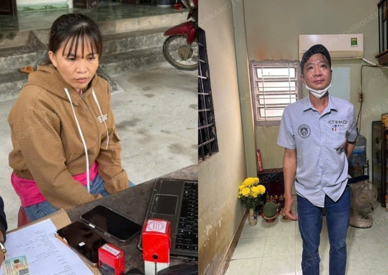 Công an TP.Đà Nẵng bắt tạm giam Phạm Thị Thương và Nguyễn Văn Lực.