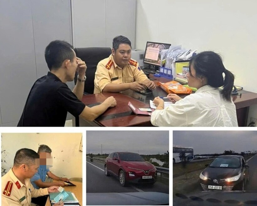 Đơn vị đã khẩn trương xác minh, xử lý các trường hợp vi phạm trật tự an toàn giao thông này.