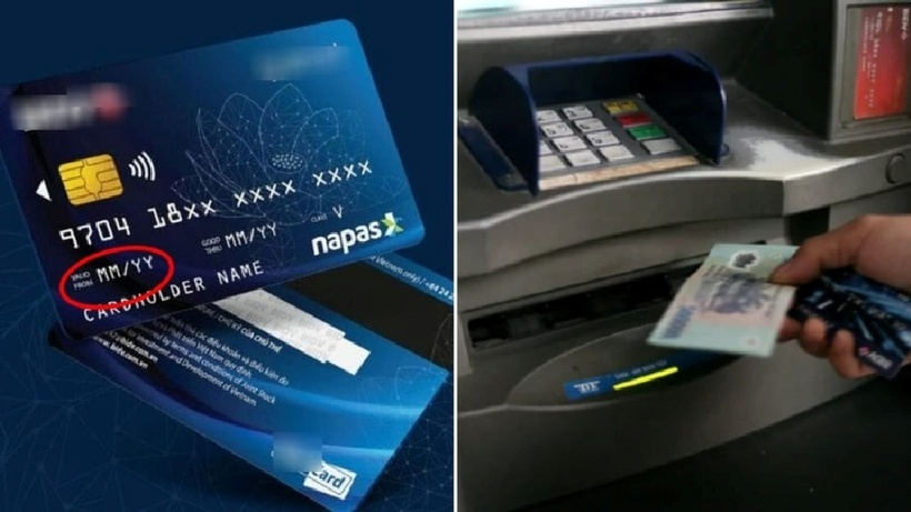Cách kiểm tra ngày hiệu lực thẻ ATM.