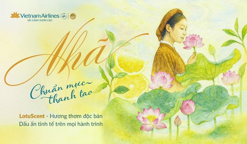 LotuScent là hơi thở của văn hóa Việt được nâng lên cùng đôi cánh Vietnam Airlines, mang đến hành trình của sự tinh tế, cảm xúc và tận tâm phục vụ bằng cả trái tim.