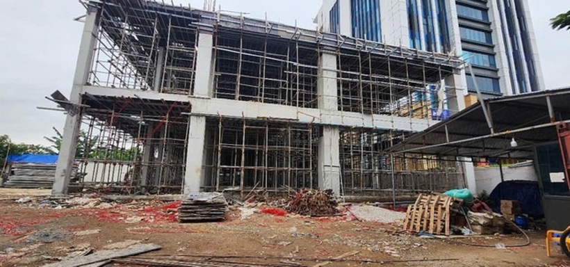 Khu vực công trình. Ảnh: Người lao động