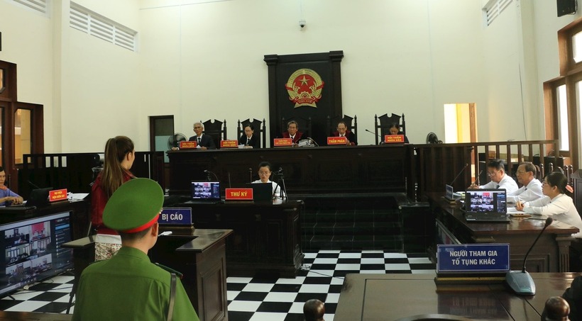 Hình ảnh phiên xét xử. Ảnh: Công Lý