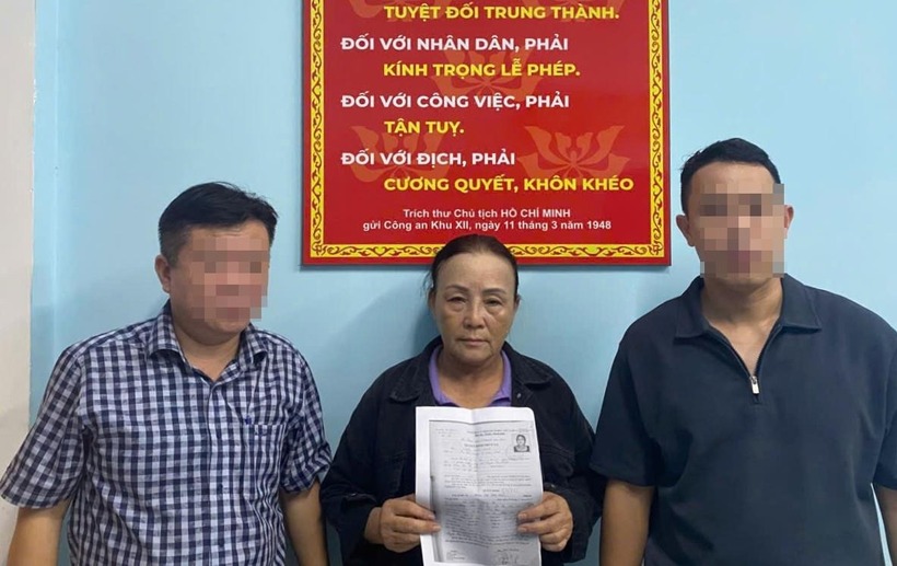 Phan Thị Thu Hiền vừa bị bắt giữ sau 12 năm trốn truy nã. Ảnh: Công an thành phố Đà Nẵng