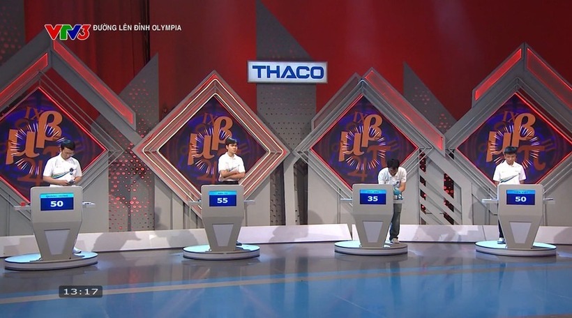 Các thí sinh tại cuộc thi tuần đầu tiên năm thứ 26 Đường lên đỉnh Olympia.