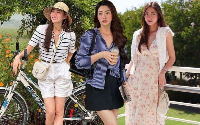 Những đường kẻ và hoa chính là kiểu hoạ tiết không bao giờ lỗi mốt trong thời trang.