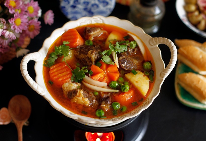 Để đổi vị cho bữa cơm gia đình, Lagu bò nấu đậu là một gợi ý lý tưởng. Ảnh minh họa.