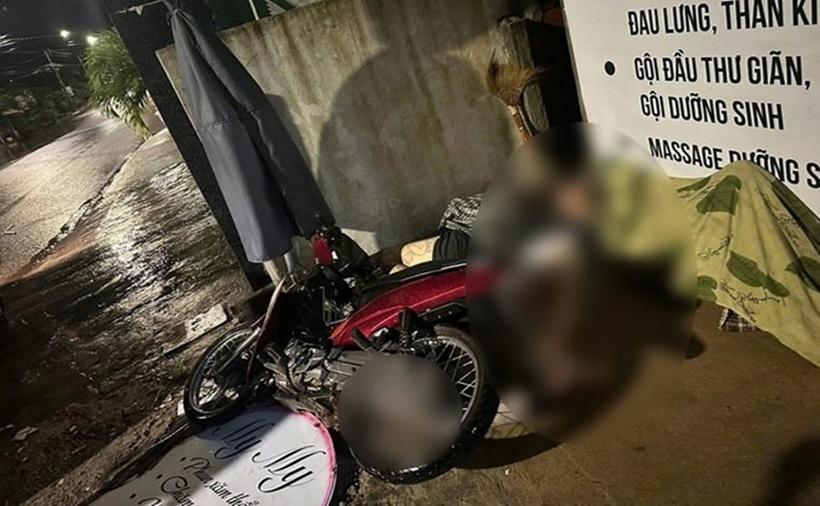 Hiện trường vụ tai nạn khiến thiếu niên 14 tuổi ở Gia Lai tử vong tại chỗ. (Ảnh: Lao động)