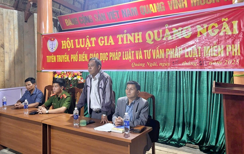 Hoạt động tư vấn pháp luật miễn phí thường xuyên được Hội Luật gia tỉnh Quảng Ngãi triển khai thời gian qua.