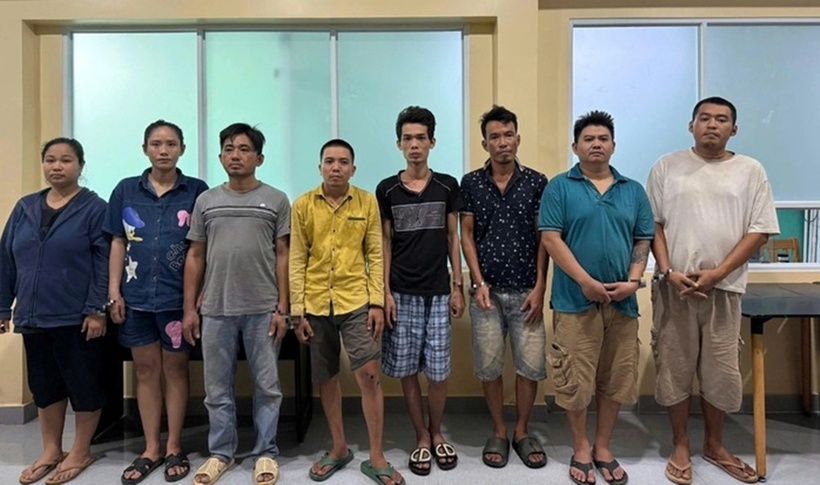 Các đối tượng liên quan trong vụ việc. Ảnh: PLO.