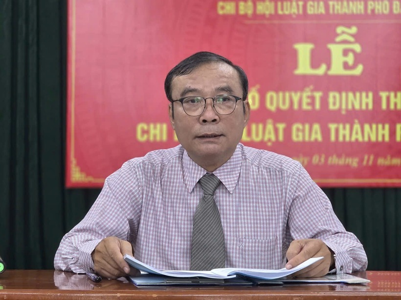 Ông Nguyễn Bá Sơn, Chủ tịch Hội Luật gia thành phố Đà Nẵng.