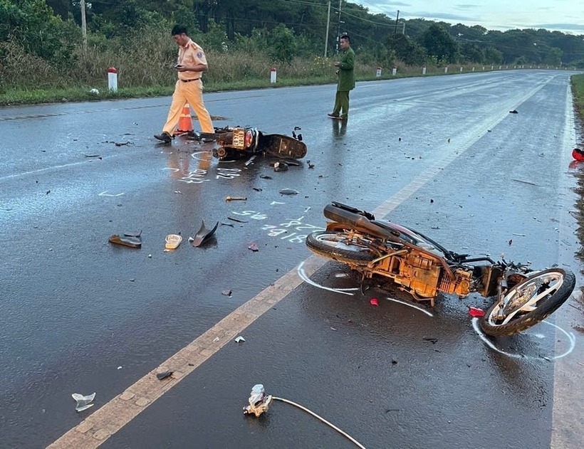 Hiện trường vụ tai nạn. Ảnh: Báo Gia Lai