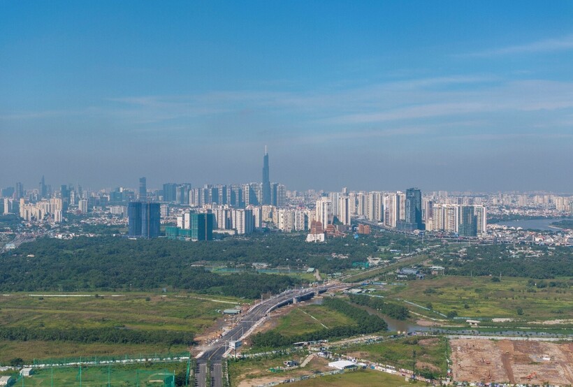 Đường Liên Phường xuyên tâm đô thị “tỷ đô” chuẩn bị thông xe – gỡ nút thắt ùn tắc cho nút giao lớn nhất TP.HCM - 1