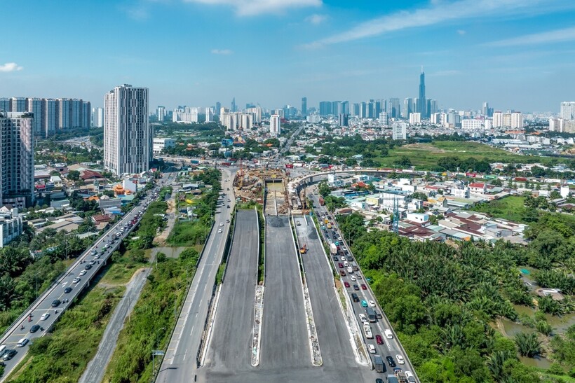 Đường Liên Phường xuyên tâm đô thị “tỷ đô” chuẩn bị thông xe – gỡ nút thắt ùn tắc cho nút giao lớn nhất TP.HCM - 6